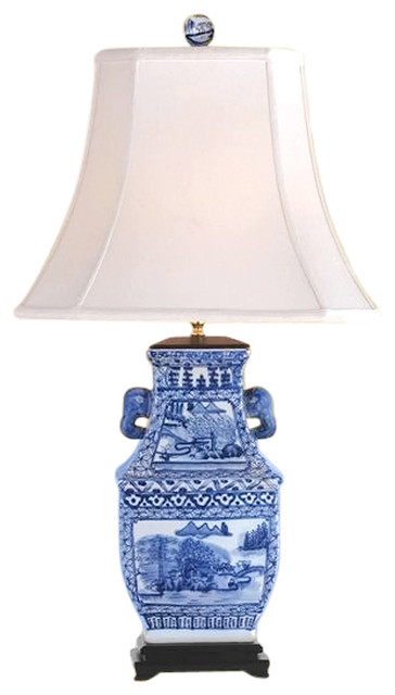 Blue And White Porcelain Candy Box Table Lamp Willow 31 Blue And White Porcelain Candy Box Table Lamp Willow 31