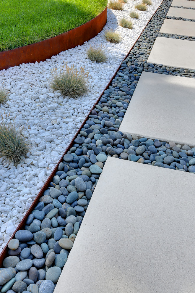 Design ideas for a mid-century modern landscaping in Denver.