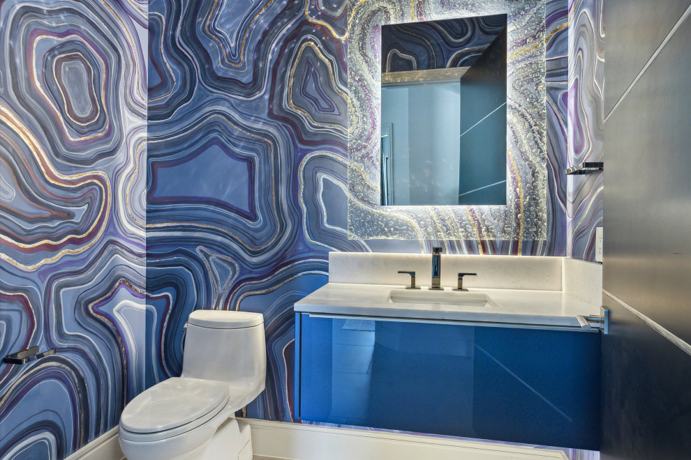 Enjoying their Retirement - Midcentury - Powder Room - Houston - by ...