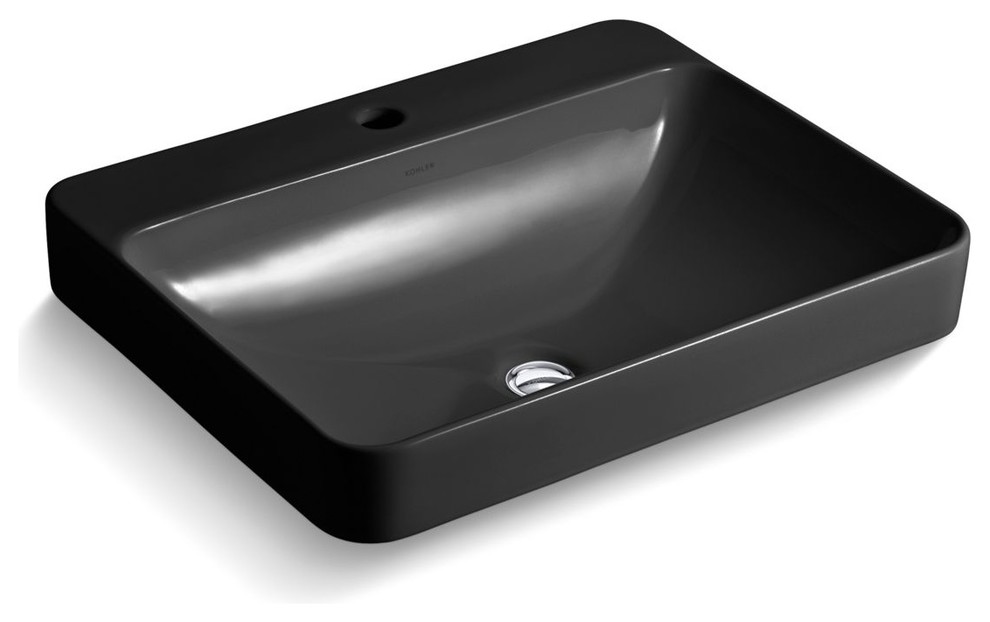 Kohler Vox Rectangle Vessel Bathroom Sink With 1Faucet Hole