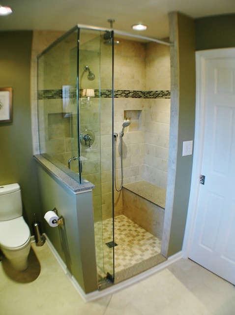 Small Transitional Master Bath by Jennifer Turner - Contemporary ...