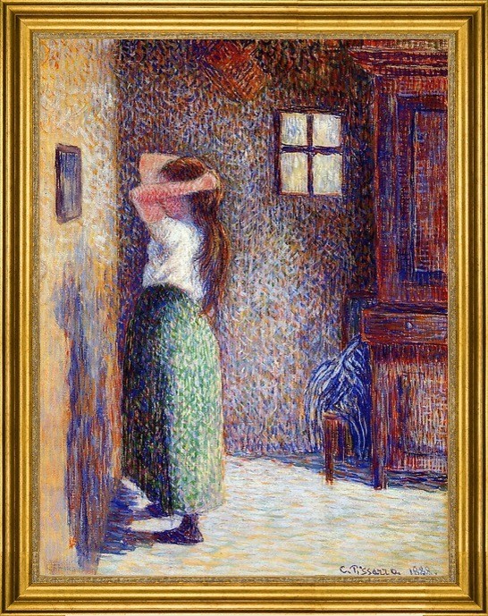 Camille Pissarro-18"x24" Framed Canvas