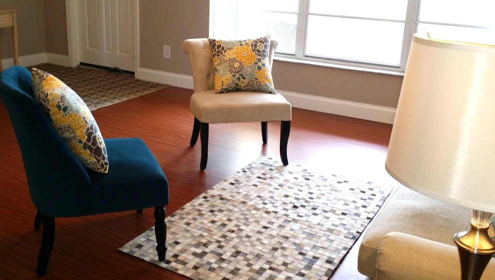 Inspiration for a transitional home design remodel in Miami