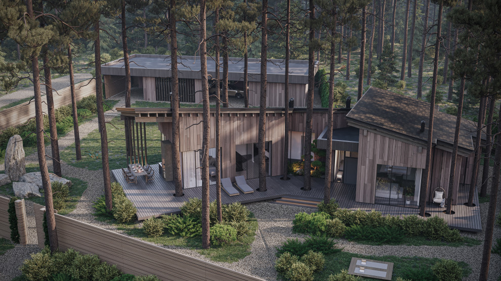 Загородный дом в экостиле