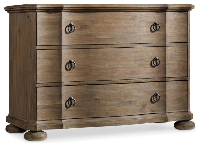 Hooker Furniture 5180 90017 42 Inch Wide 3 Drawer Acacia Wood