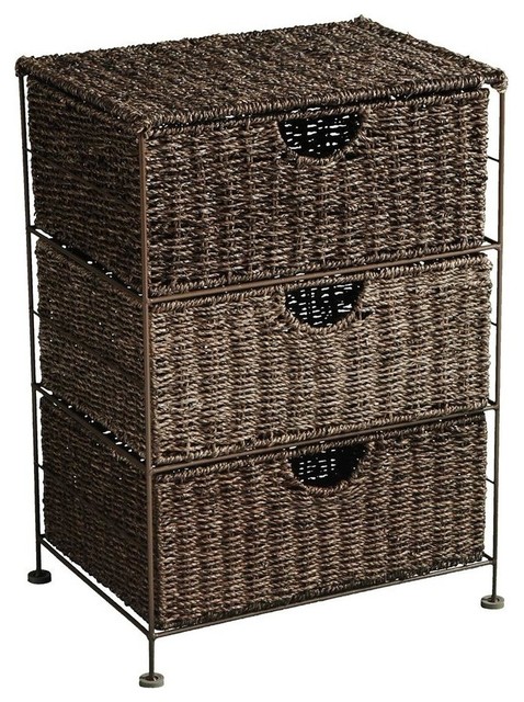 3 Drawer Kelsey Storage Tropical Storage Bins And Boxes By