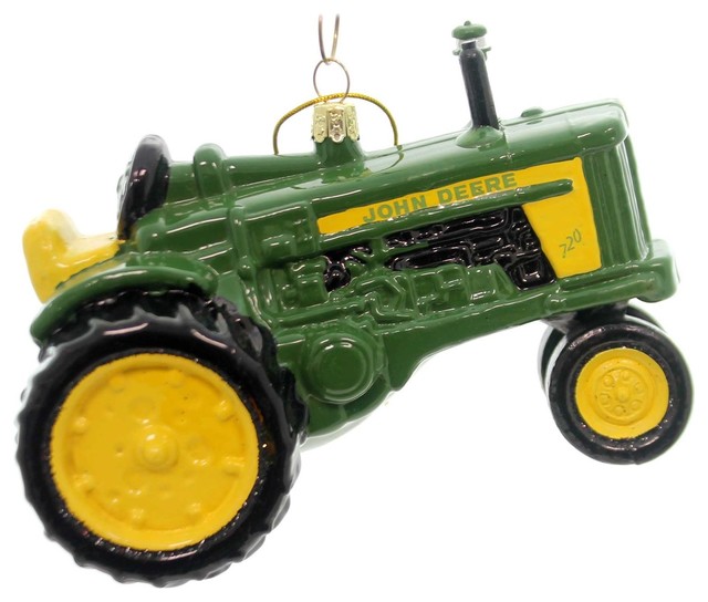 Holiday Ornaments John Deere Tractor Glass Licensed Product Jr4171