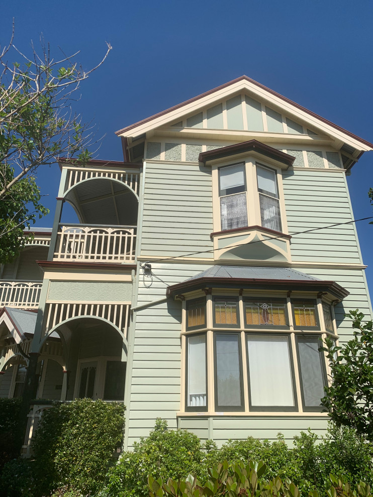 Exterior Paint Colour for 2 Story Weatherboard House Houzz AU