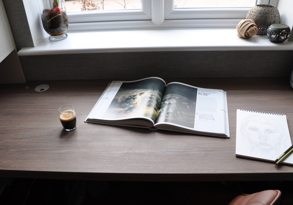 Design ideas for a bohemian home office in London.