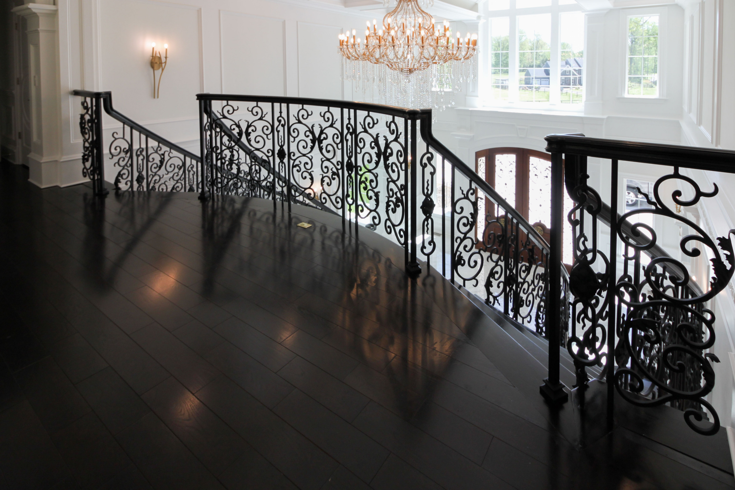 92_Grand Double Staircase in Exquisite Custom Home, Great Falls VA 22066
