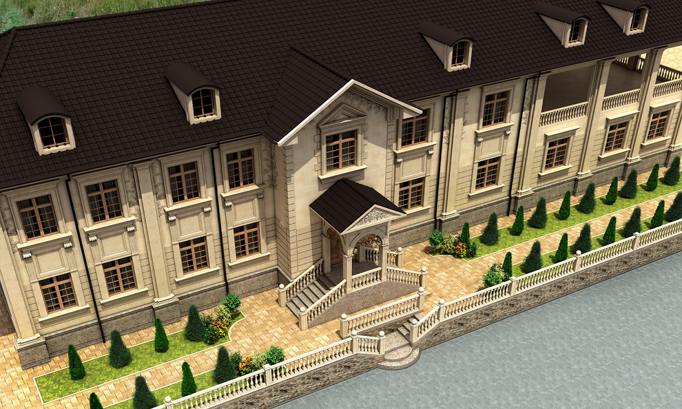 Дизайн экстерьера частного Шато