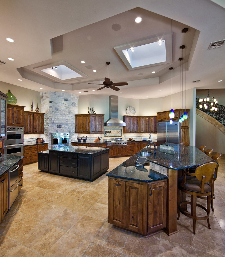 Inspiration for a rustic kitchen remodel in Austin