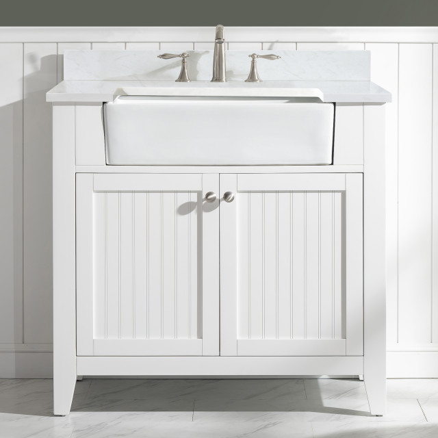 Burbank 36" Single Vanity Transitional Bathroom Vanities And Sink Consoles by PARMA HOME