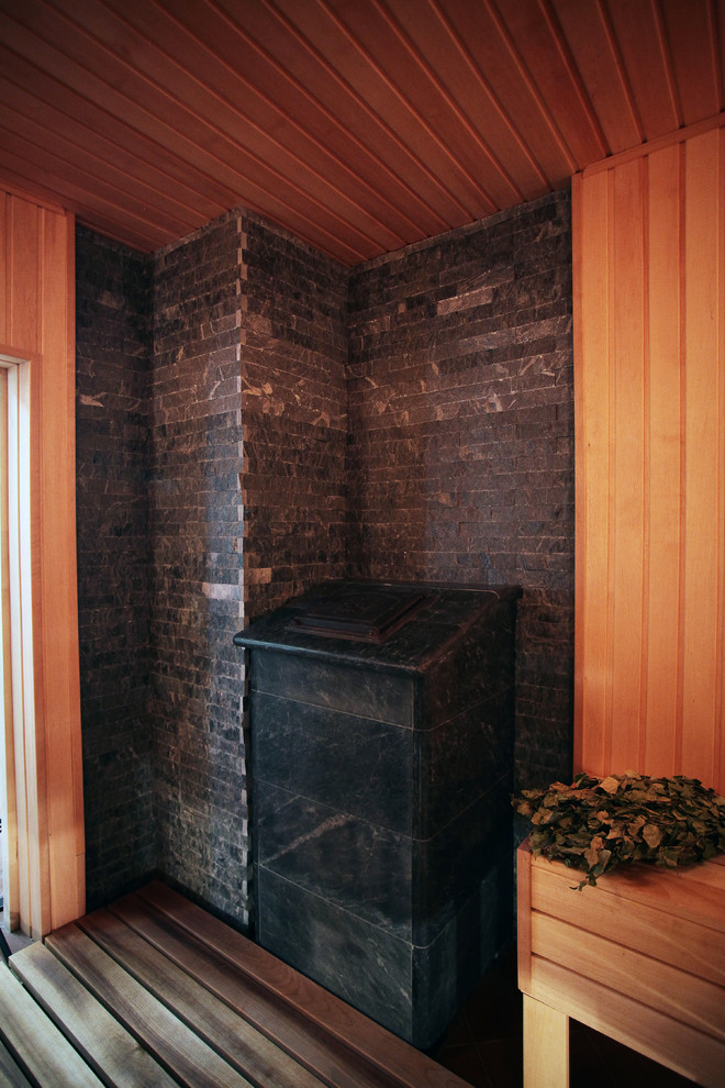 Проект банного комплекса с гостевыми комнатами.