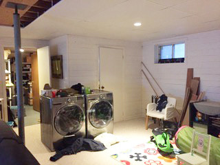 A Bathroom And Laundry Room In 85 Square Feet