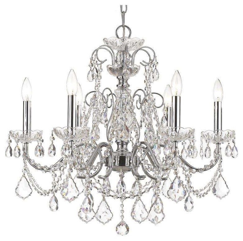 Crystorama Lighting 3226-CH-CL-MWP Imperial Traditional, Modern Chandelier