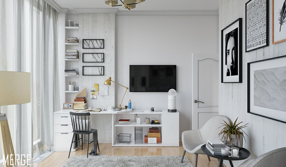 Маленькая квартира в скандинавском стиле 35 м²