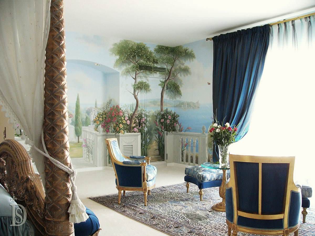 Спальня в средиземноморском стиле