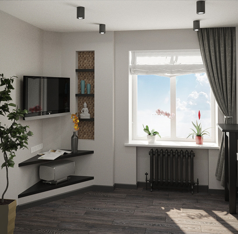 32 КВАДРАТА. Перепланировка из однушки в двушку в индивидуальном стиле.