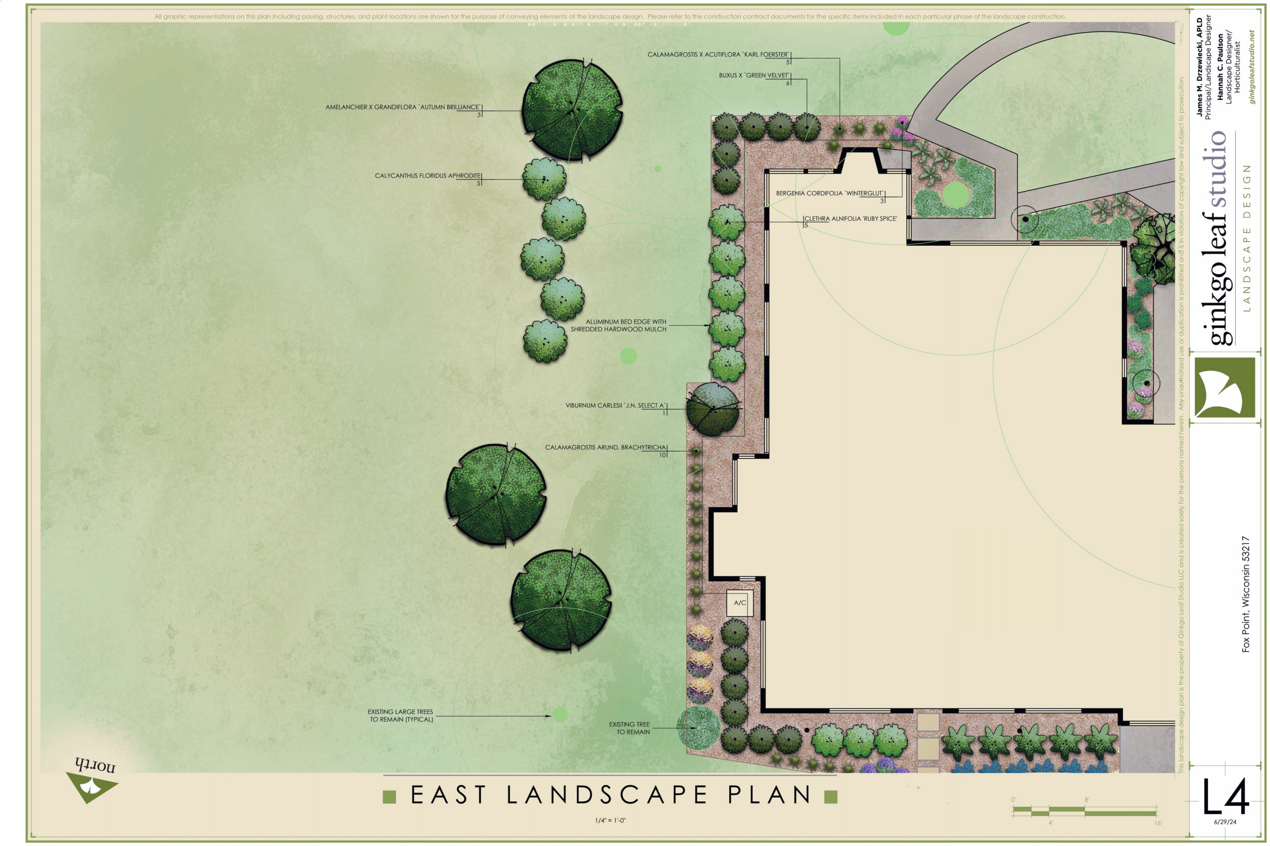 Mid-Century Modern Landscape Makeover - Fox Point, WI