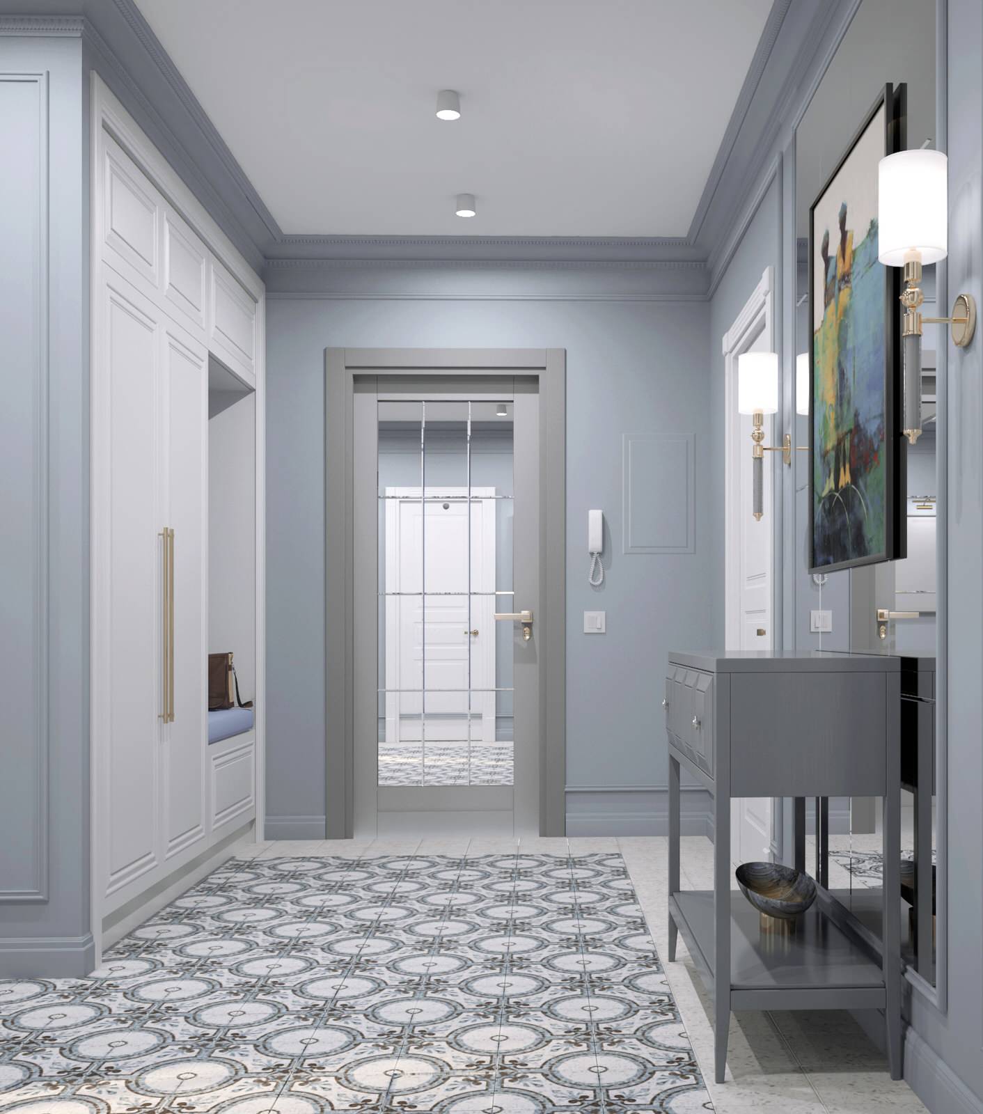 Современная / Американская классика. Квартира 86 кв.м