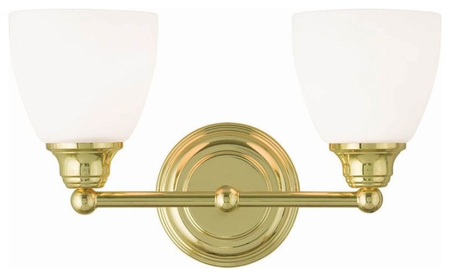 Livex Lighting 13672-02 Somerville 2-Light Bath Light Polished Brass