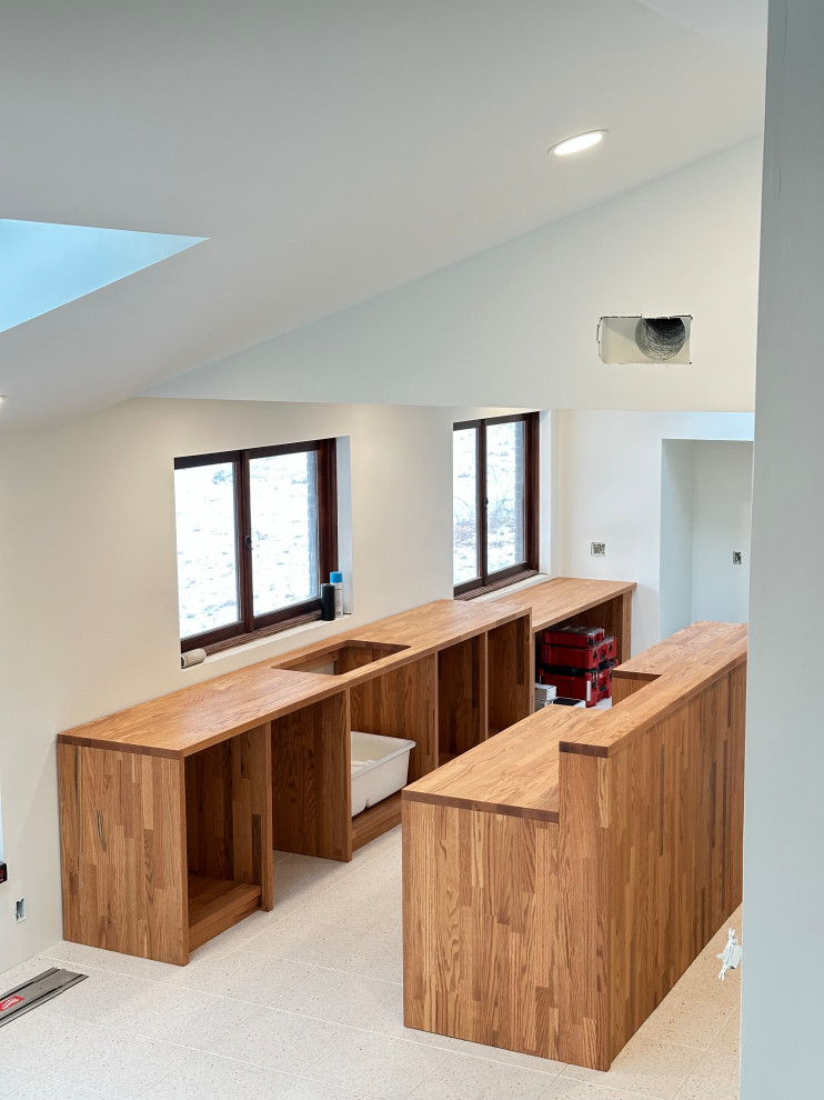 Custom Butcher Block Cabinet/Countertop Install