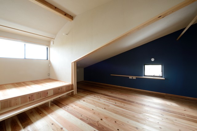ひとつ屋根の家 skandinavisch-schlafzimmer
