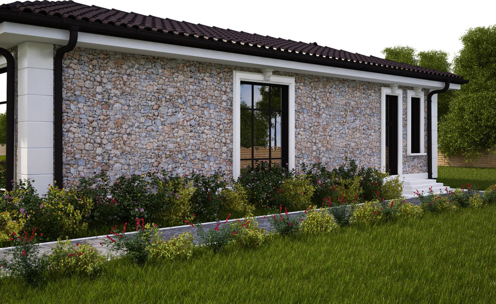 Визуализация бани в стиле модерн