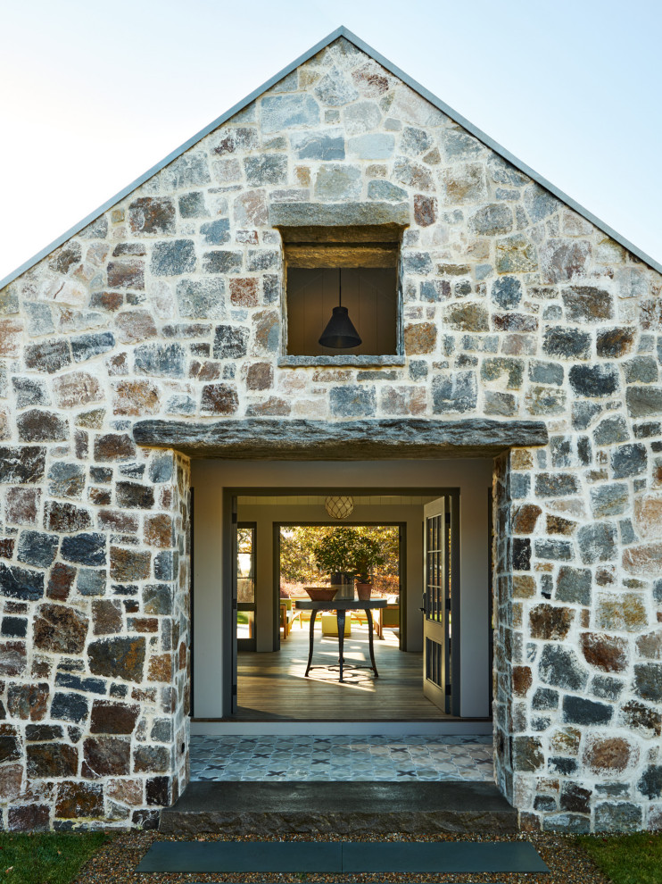 Beach style exterior home photo in Boston