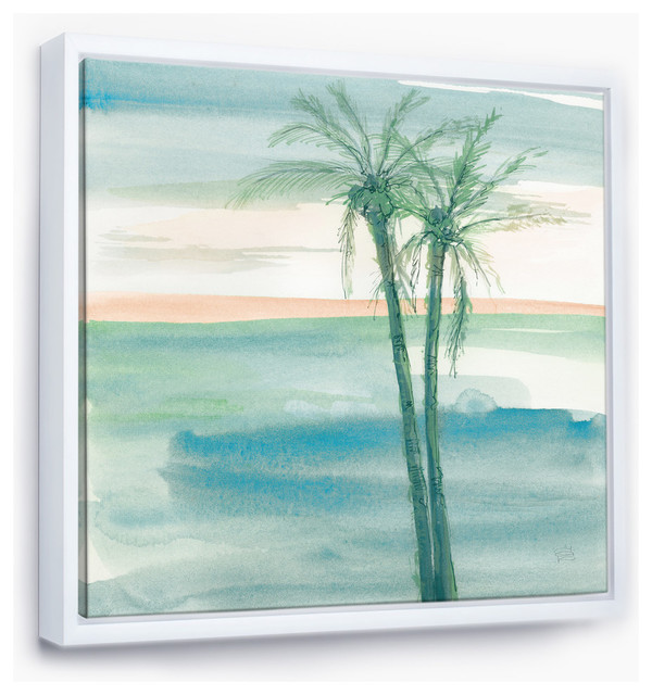Designart Peaceful Dusk Ii Tropical Tropical Framed Wall Art Tropical Prints And Posters By Design Art Usa Houzz