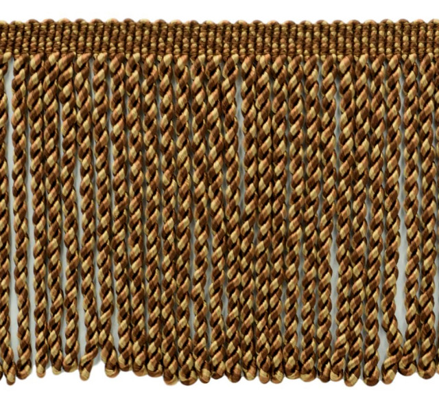 DÉCOPRO 6 Inch Long Caramel Beige, Straw Bullion Fringe