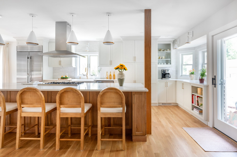 Transitional kitchen photo in New York