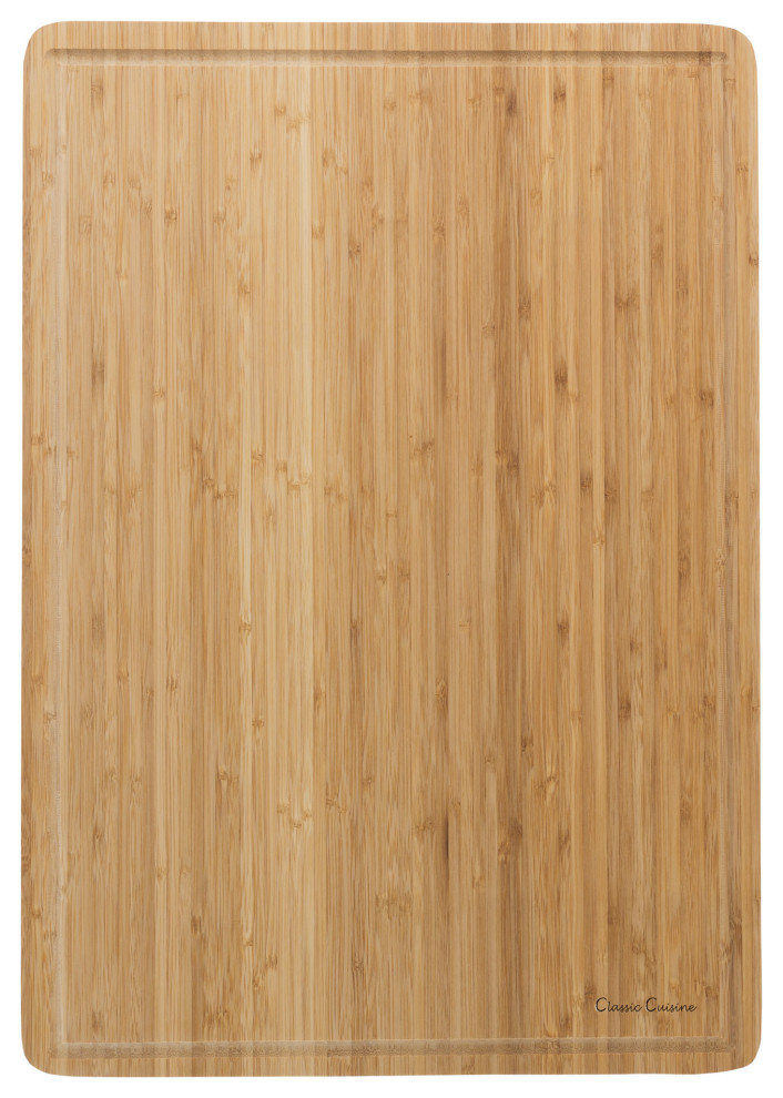 Extra-Large Bamboo Cutting Board Eco-Friendly Thick Chopping and Serving Board
