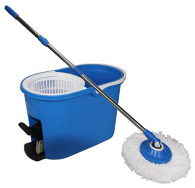 Rotating Magic Mop and Bucket Contemporary Mops Brooms And Dustpans by IDEAL VENTURES