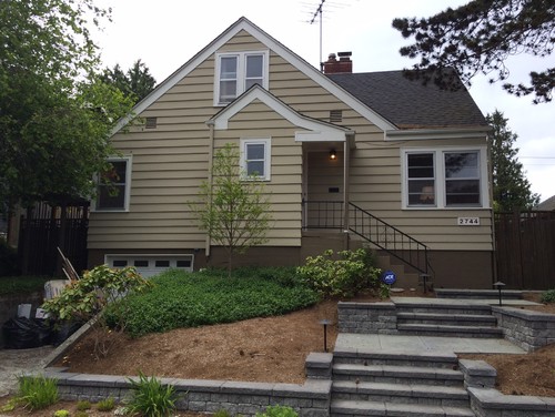 Exterior house and foundation colors to go with black roof ...