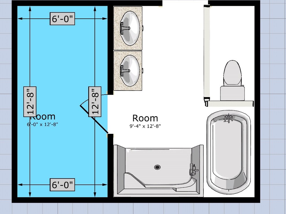 Help with Different proposed layouts for bath and closet