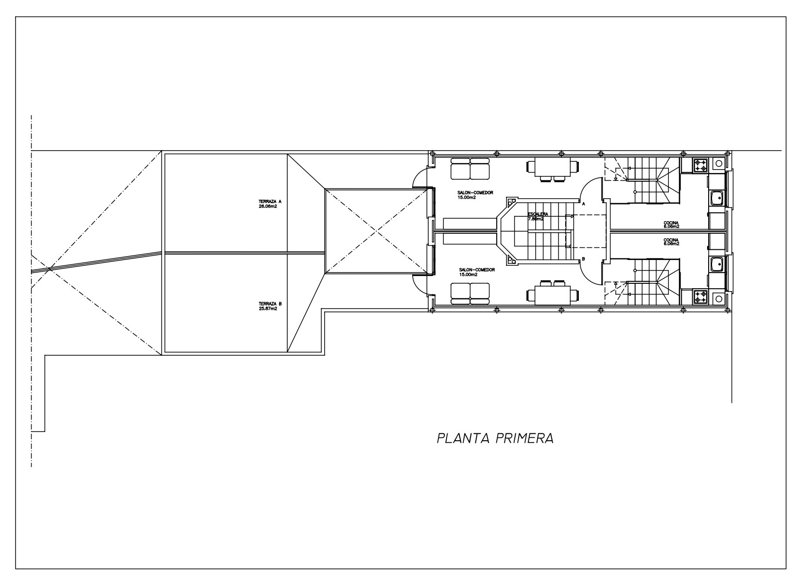 Edificio 4 apartamentos,  242,05 metros cuadrados.