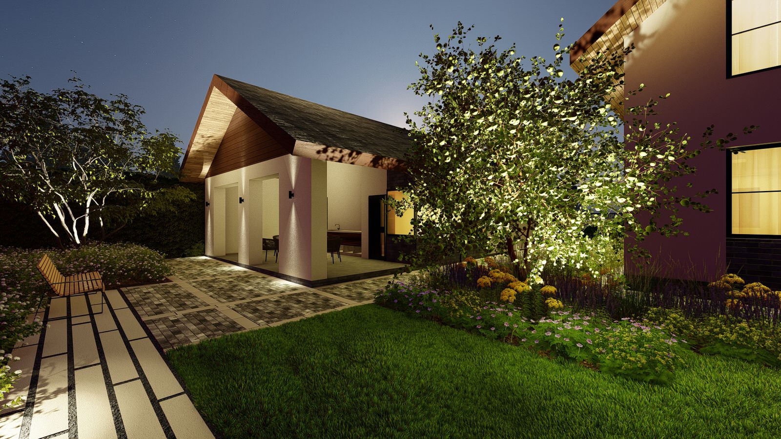 Сад "Geometrium" в КП "Европа"