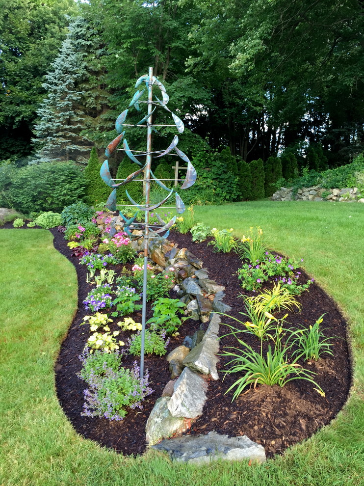 This is an example of a transitional garden in Boston.