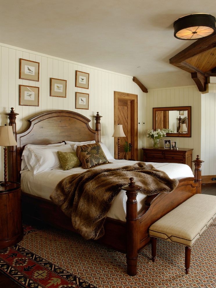 Design ideas for a country bedroom in Burlington.