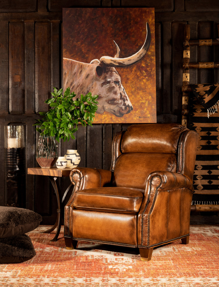 Design ideas for a large rustic games room in Dallas.