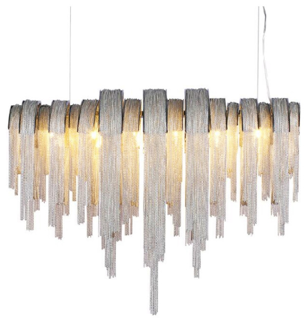 modern chain chandelier