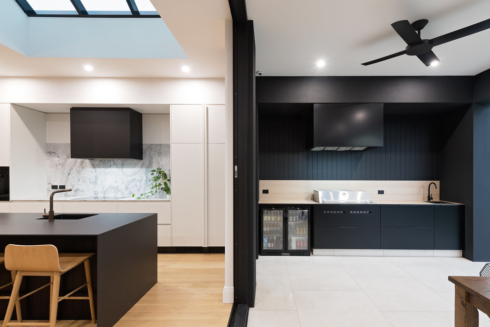 Contemporary kitchen in Adelaide.