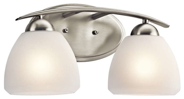 Calleigh Brushed Nickel Two-Light Bath Fixture