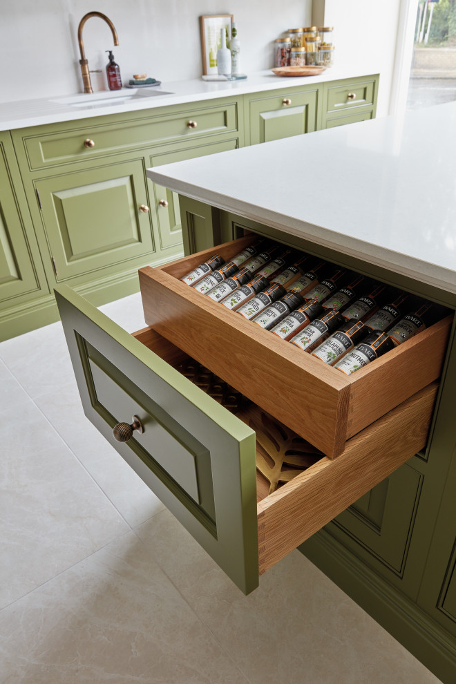 Elegant Green Kitchen Traditional Hertfordshire by Tom Howley Houzz