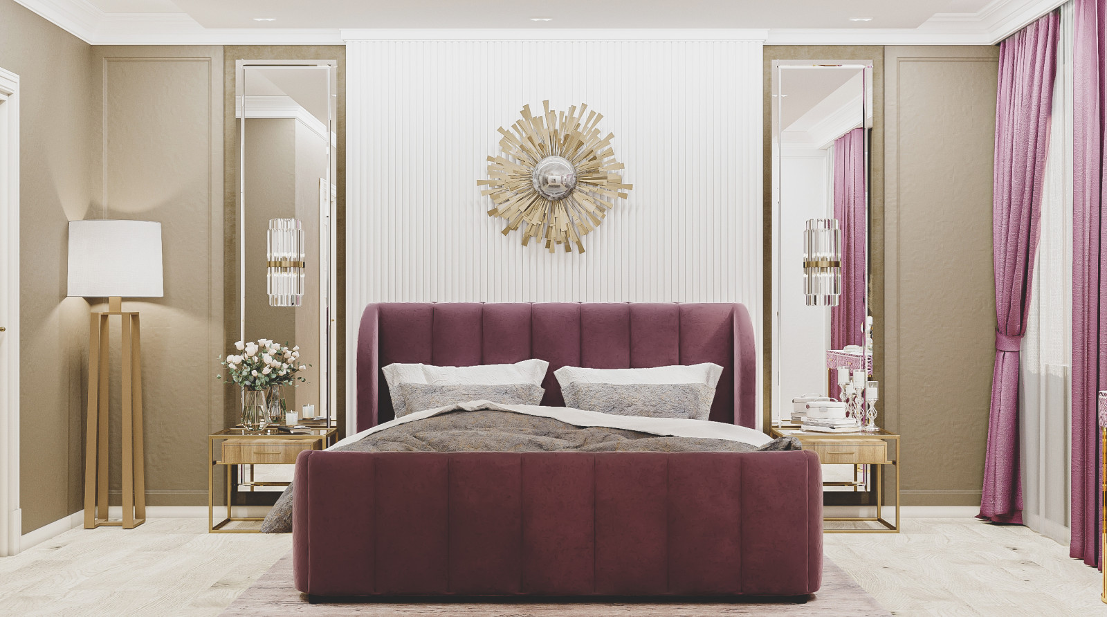 Коттедж, Каширское шоссе. Спальная 1, Спальная 2, Спальная 3