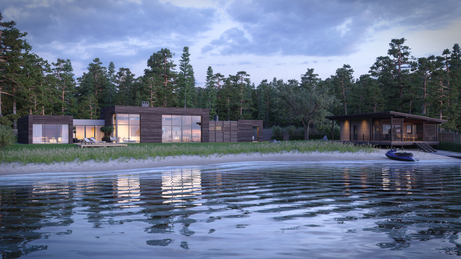 Дом на берегу. Проект Шигали