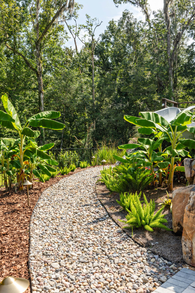 Photo of a rustic landscaping in Jacksonville.