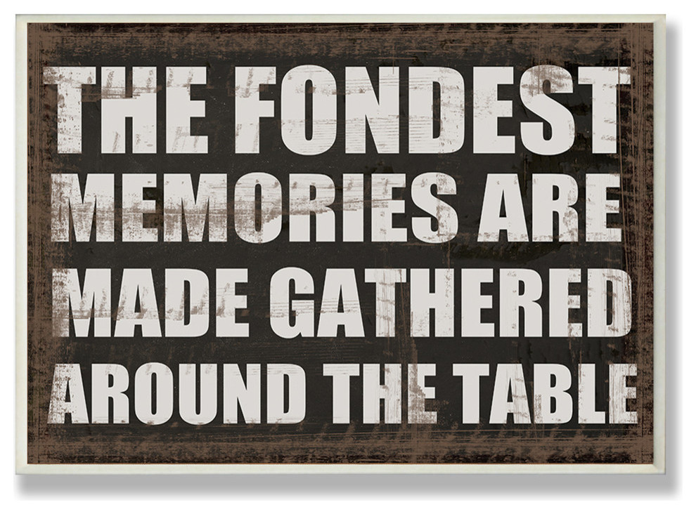 The Fondest Memories Kitchen Wall Plaque
